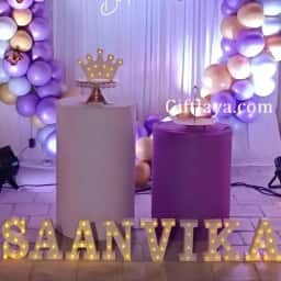 Surprise Terrace Birthday Decoration for Girls