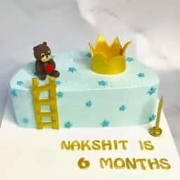Crown Half Cake for Boys
