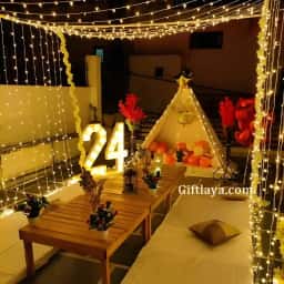 Birthday Canopy Terrace Decoration