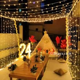 Birthday Canopy Terrace Decoration