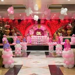 Baby Girl Birthday Stage Decoration