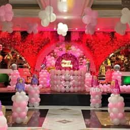 Baby Girl Birthday Stage Decoration