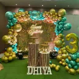 Theme 1st Birthday Stage Decoration