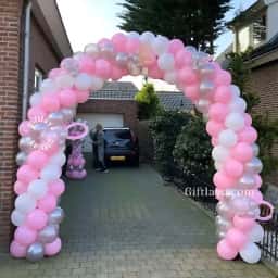 Baby Girl Birthday Stage Decoration