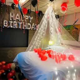 Romantic Birthday Cabana Decoration