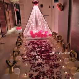 Romantic Cabana Surprise Setup