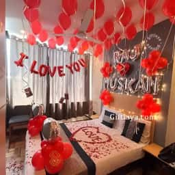Surprise Room Decoration for Couple