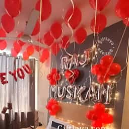 Surprise Room Decoration for Couple