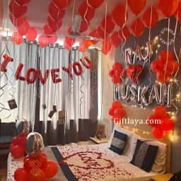 Surprise Room Decoration for Couple