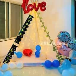 Simple Birthday Tent Decoration