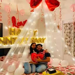 Anniversary Bed Cabana Decoration