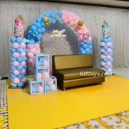 Baby Shower Pastel Stage Setup