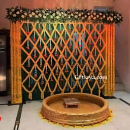 Haldi Decoration for Groom