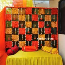 Terrace Haldi Decoration