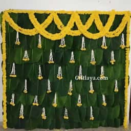 Banana Leaf Haldi Decoration