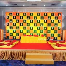 South Indian Haldi Setup