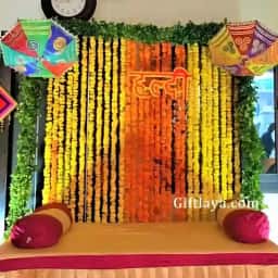 Haldi Background Decoration