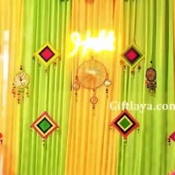 Low Cost Simple Haldi Decoration