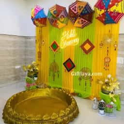 Easy Haldi Decoration at Home