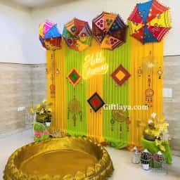 Easy Haldi Decoration at Home