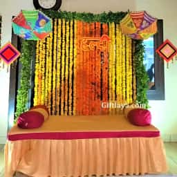 Haldi Background Decoration