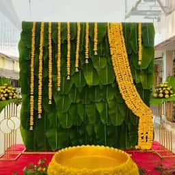 Wedding Banana Leaf Decoration