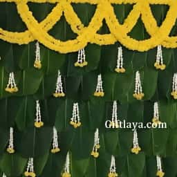 Banana Leaf Haldi Decoration