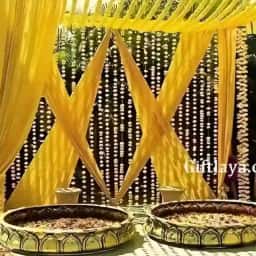 Flower Backdrop Decoration for Haldi