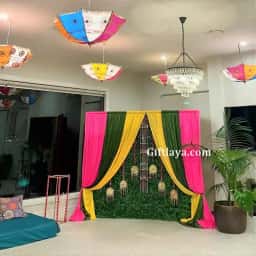 Simple Mehendi Backdrop