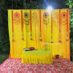 Mehndi Theme Stage Decoration