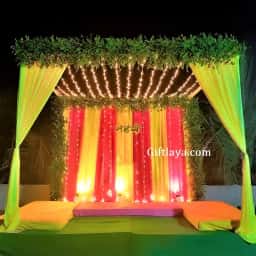 Mehendi Decoration Stage