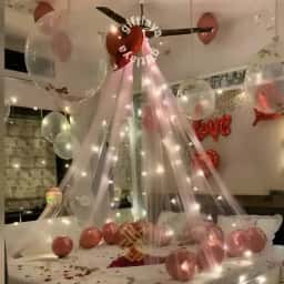 Flower and Candle Decoration