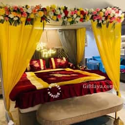 Wedding Night Bed Premium Decoration