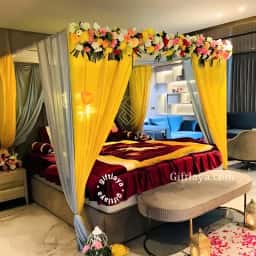 Wedding Night Bed Premium Decoration