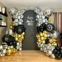 Happy New Year Backdrop Decoration