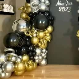 Happy New Year Backdrop Decoration