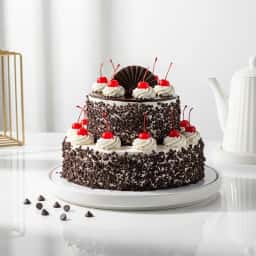 2 Tier Black Forest Cake