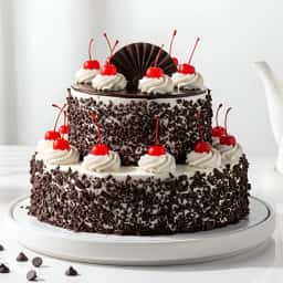2 Tier Black Forest Cake