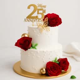 Anniversary Floral Cake