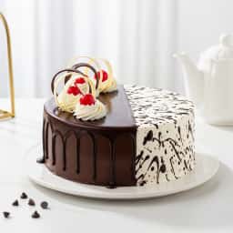 Chocolate Vanilla Duet Cake