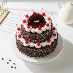 2 Tier Black Forest Cake