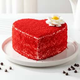 Heart Shape Red Velvet Cake
