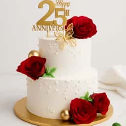 Anniversary Floral Cake
