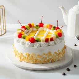 Creamy Mixed Fruit Cake