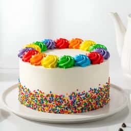 Vanilla Rainbow Cake