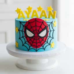 Spiderman Theme Birthday Cake for Boys