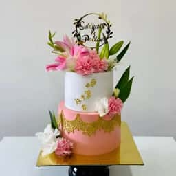 2 Tier Engagement Cake
