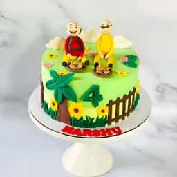 Motu and Patlu Theme Cake
