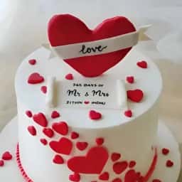 Anniversary Fondant Cake