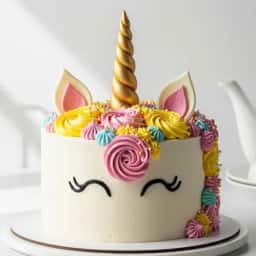 Floral Unicorn Cake